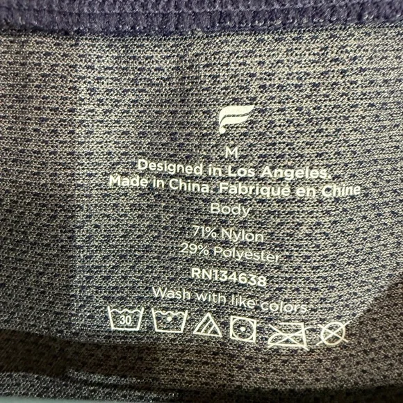 Fabletics Sleeveless Wicking Workout Shirt Navy Size Medium - Picture 3 of 6